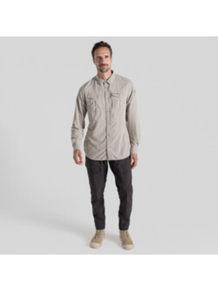 Craghoppers NosiLife Adv LS Shirt III Parchment CMS709-222 shirts en tops online bestellen bij Kathmandu Outdoor & Travel