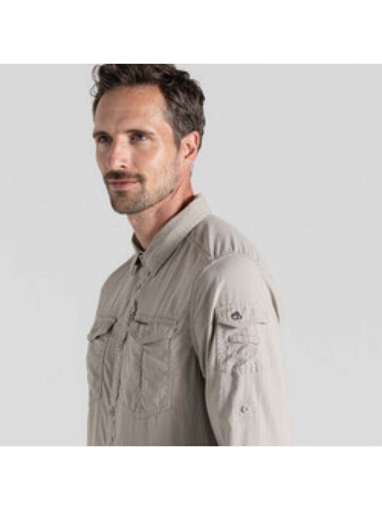 Craghoppers NosiLife Adv LS Shirt III Parchment CMS709-222 shirts en tops online bestellen bij Kathmandu Outdoor & Travel