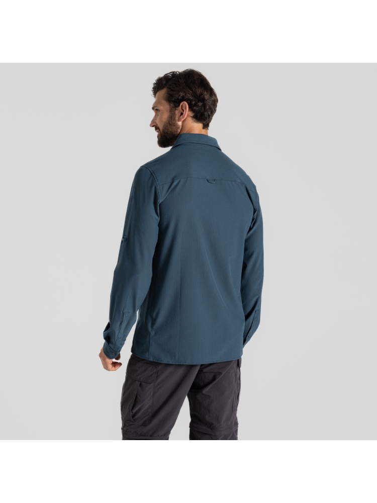 Craghoppers Craghoppers NosiLife Pro Long Sleeved Shirt V CMS706-BRK shirts en tops Craghoppers NosiLife Pro Long Sleeved Shirt V Blue Stone CMS706-BRK shirts en tops online bestellen bij Kathmandu Outdoor & Travel