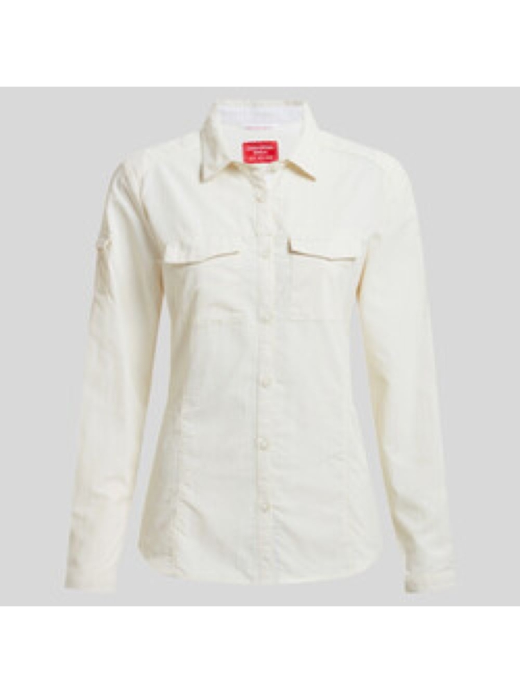 Craghoppers NosiLife Adv LS Shirt III Women's Sea Salt CWS534-33A shirts en tops online bestellen bij Kathmandu Outdoor & Travel