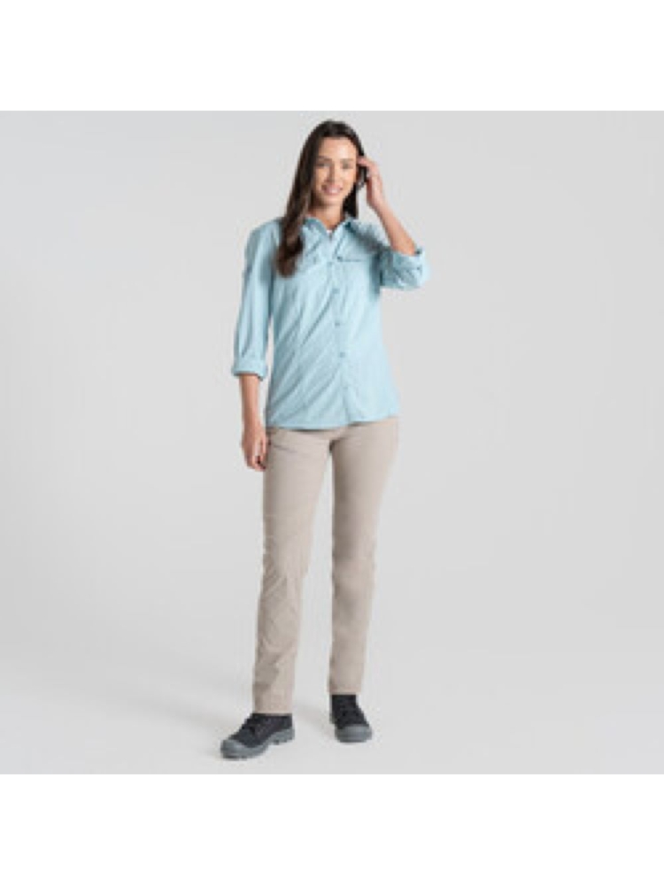 Craghoppers NosiLife Adv LS Shirt III Women's Sky Blue CWS534-EUQ shirts en tops online bestellen bij Kathmandu Outdoor & Travel