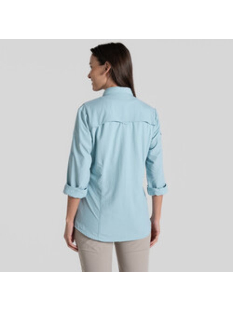 Craghoppers NosiLife Adv LS Shirt III Women's Sky Blue CWS534-EUQ shirts en tops online bestellen bij Kathmandu Outdoor & Travel