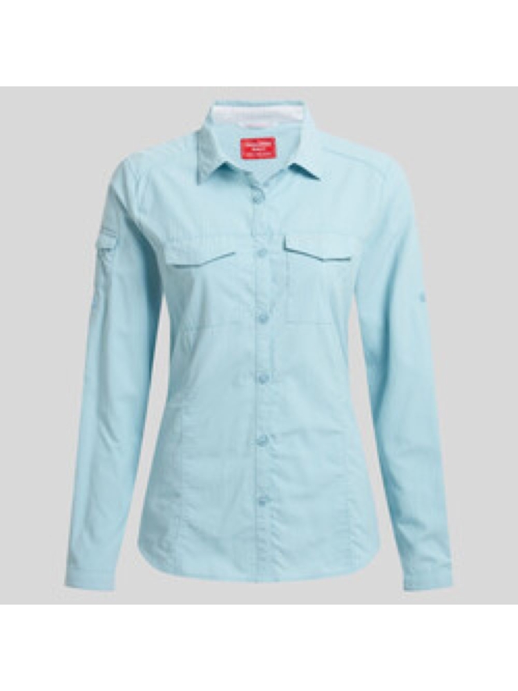 Craghoppers NosiLife Adv LS Shirt III Women's Sky Blue CWS534-EUQ shirts en tops online bestellen bij Kathmandu Outdoor & Travel