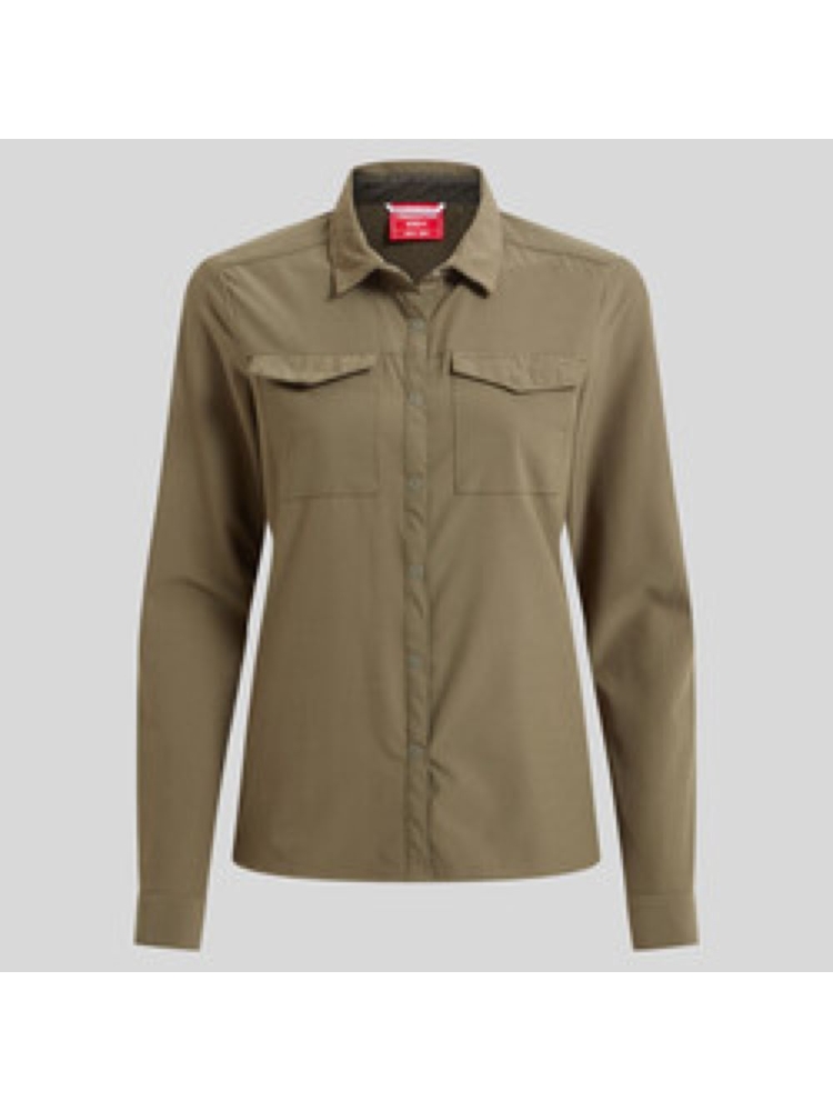 Craghoppers NosiLife LS Pro Shirt II Women's Wild Olive CWS532-CZL shirts en tops online bestellen bij Kathmandu Outdoor & Travel