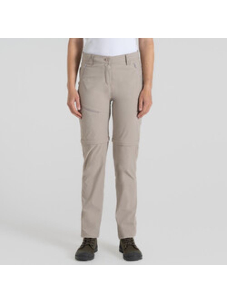 Craghoppers NosiLife Pro Conv II Long Women's SoftMushroom CWJ1375-KD7 broeken online bestellen bij Kathmandu Outdoor & Travel
