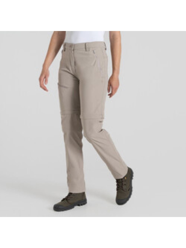 Craghoppers NosiLife Pro Conv II Long Women's SoftMushroom CWJ1375-KD7 broeken online bestellen bij Kathmandu Outdoor & Travel