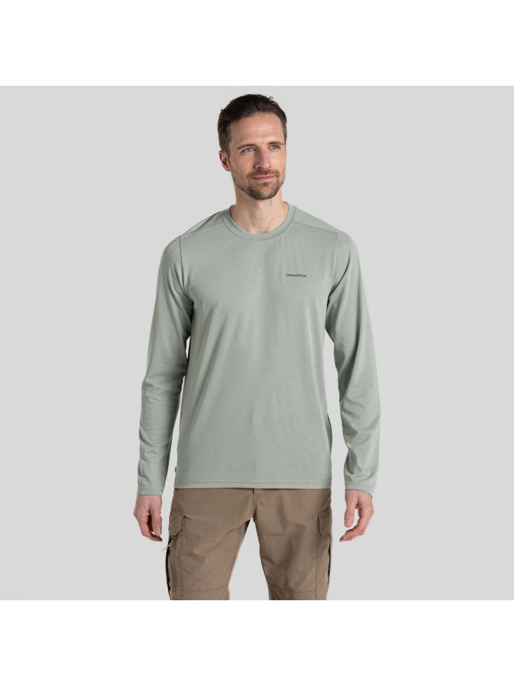 Craghoppers NosiLife Abel LS TShirt Lichen Green CMT1008-T52 shirts en tops online bestellen bij Kathmandu Outdoor & Travel