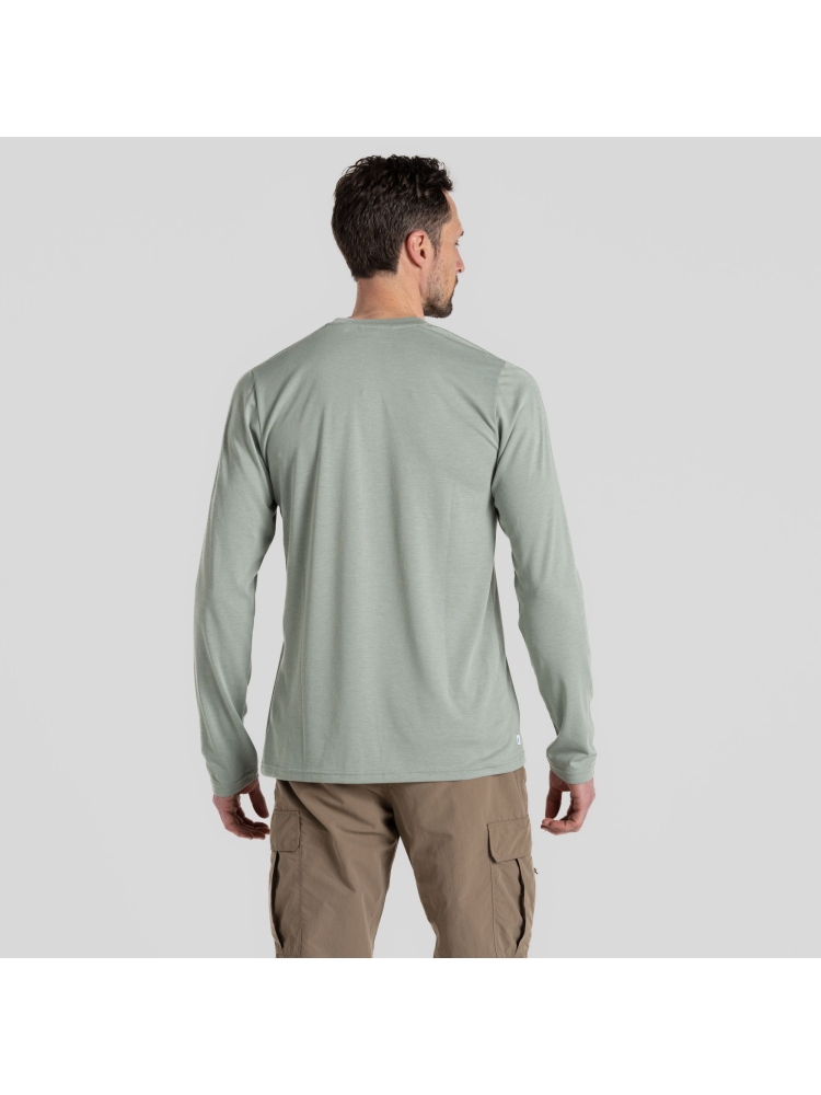 Craghoppers NosiLife Abel LS TShirt Lichen Green CMT1008-T52 shirts en tops online bestellen bij Kathmandu Outdoor & Travel