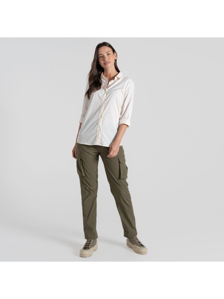 Craghoppers NosiLife Freeda LS Shirt Women's Sea Salt CWS543-33A shirts en tops online bestellen bij Kathmandu Outdoor & Travel