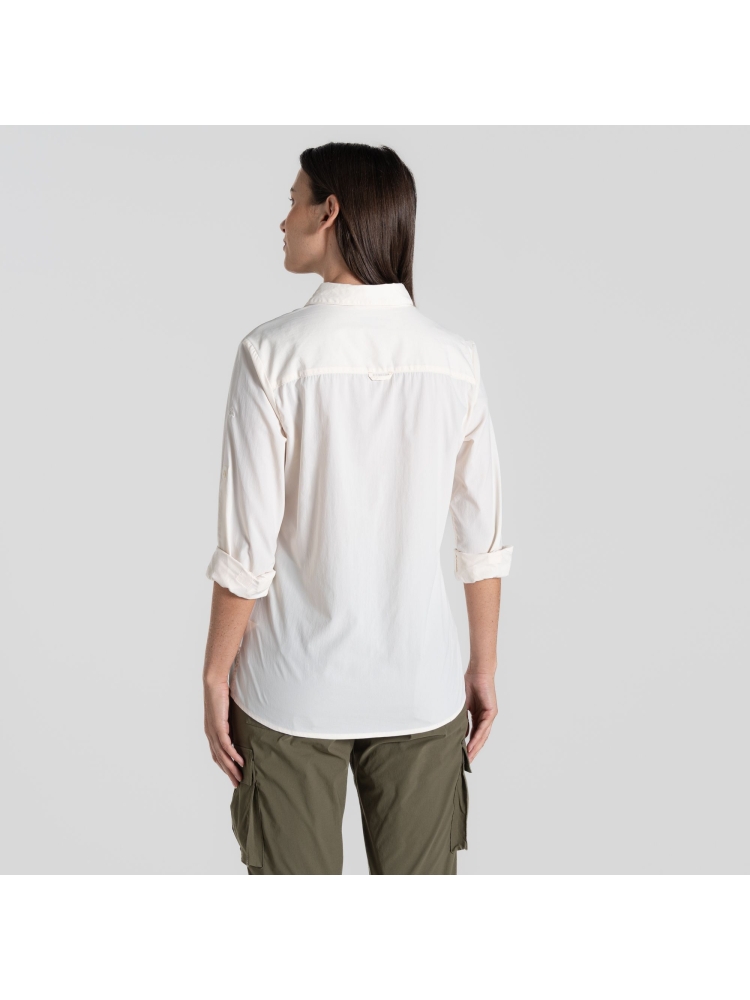 Craghoppers NosiLife Freeda LS Shirt Women's Sea Salt CWS543-33A shirts en tops online bestellen bij Kathmandu Outdoor & Travel