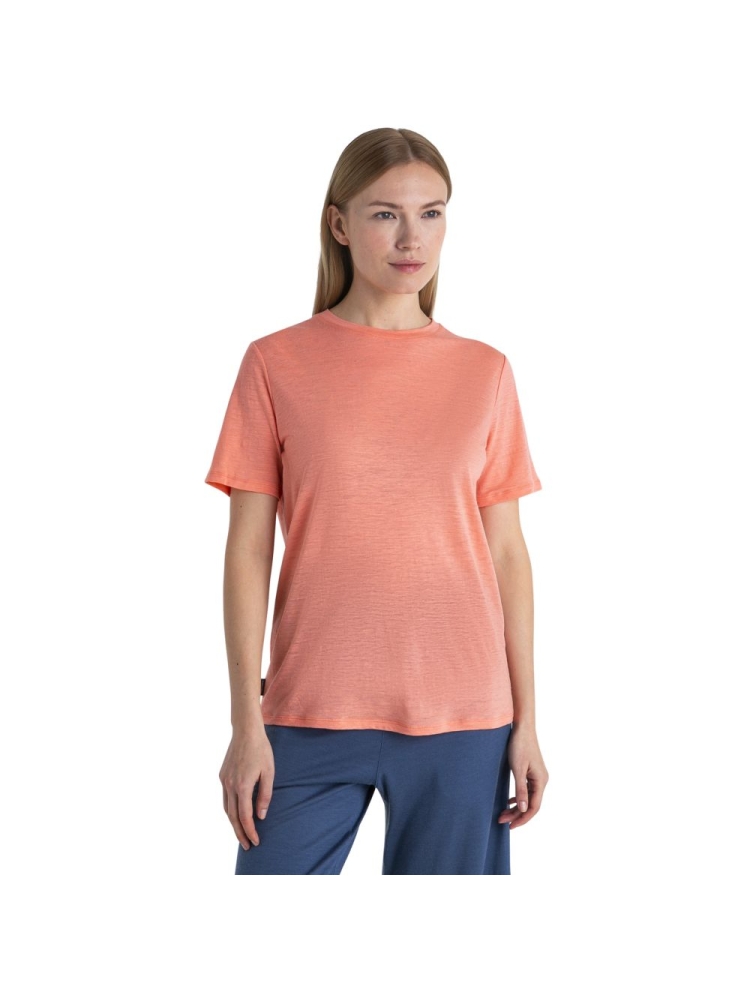 Icebreaker Merino Linen SS Tee Women's Glow 0A56ON6-291 shirts en tops online bestellen bij Kathmandu Outdoor & Travel