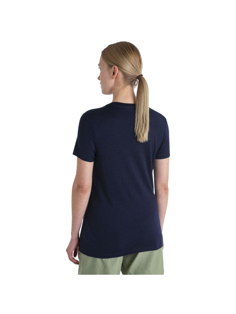 Icebreaker Merino 150 Tech Lite III SS Tee Hike Path Women's Midnight Navy 0A56YJ4-011 shirts en tops online bestellen bij Kathmandu Outdoor & Travel
