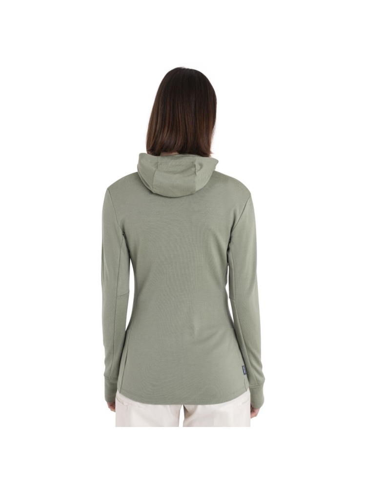 Icebreaker Merino 260 Quantum IV LS Zip Hood Women's Lichen 0A56XRA-741 fleeces en truien online bestellen bij Kathmandu Outdoor & Travel