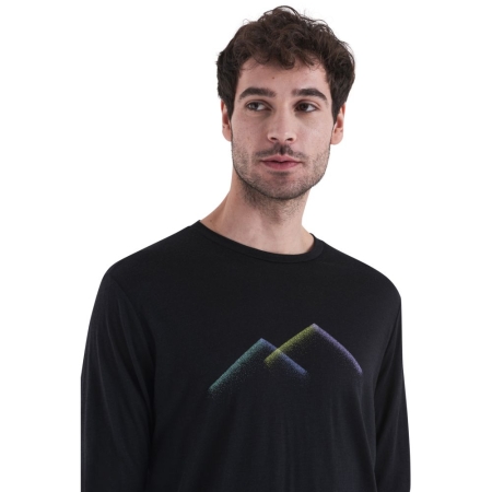 Icebreaker  Merino 150 Tech Lite III LS Tee Peak Glow Black 