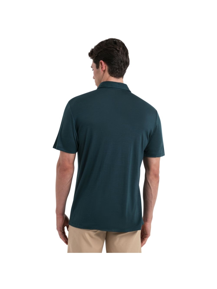 Icebreaker Drayden SS Polo Fathom Grn 0A56EIA-771 shirts en tops online bestellen bij Kathmandu Outdoor & Travel