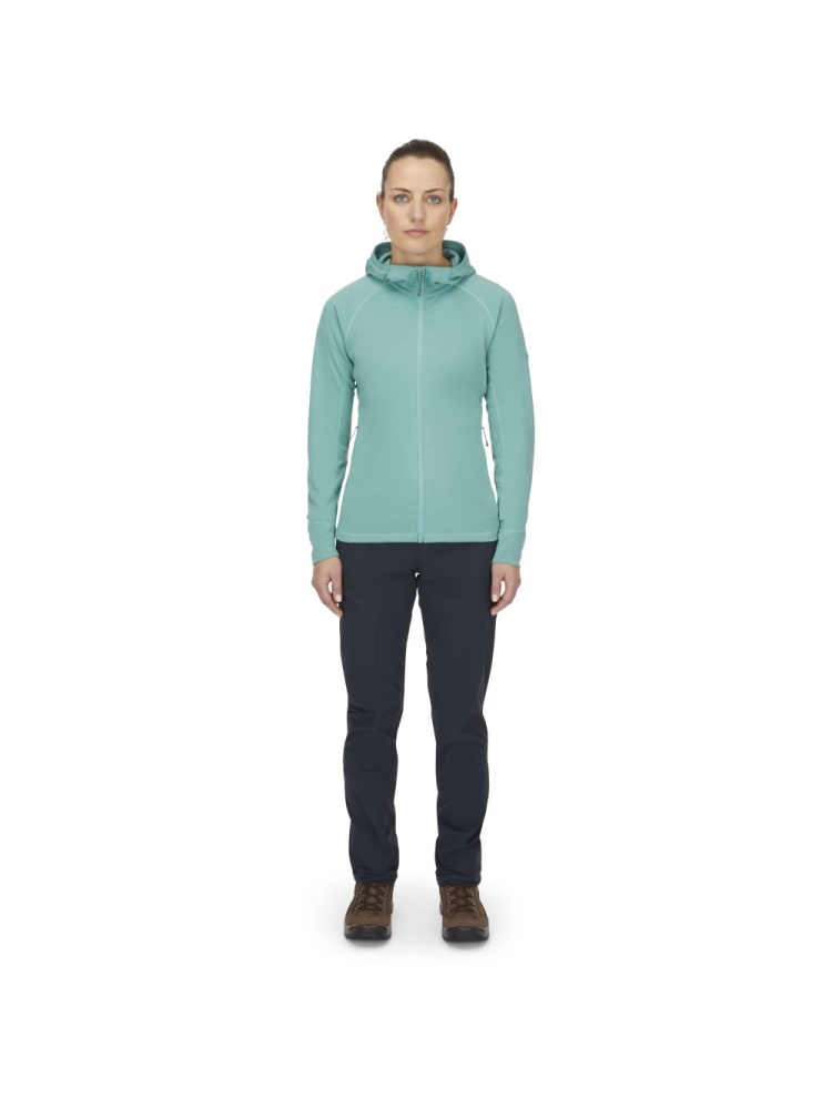 Rab Planar Hoody Women's Glacier Blue QFG-05-GLB fleeces en truien online bestellen bij Kathmandu Outdoor & Travel