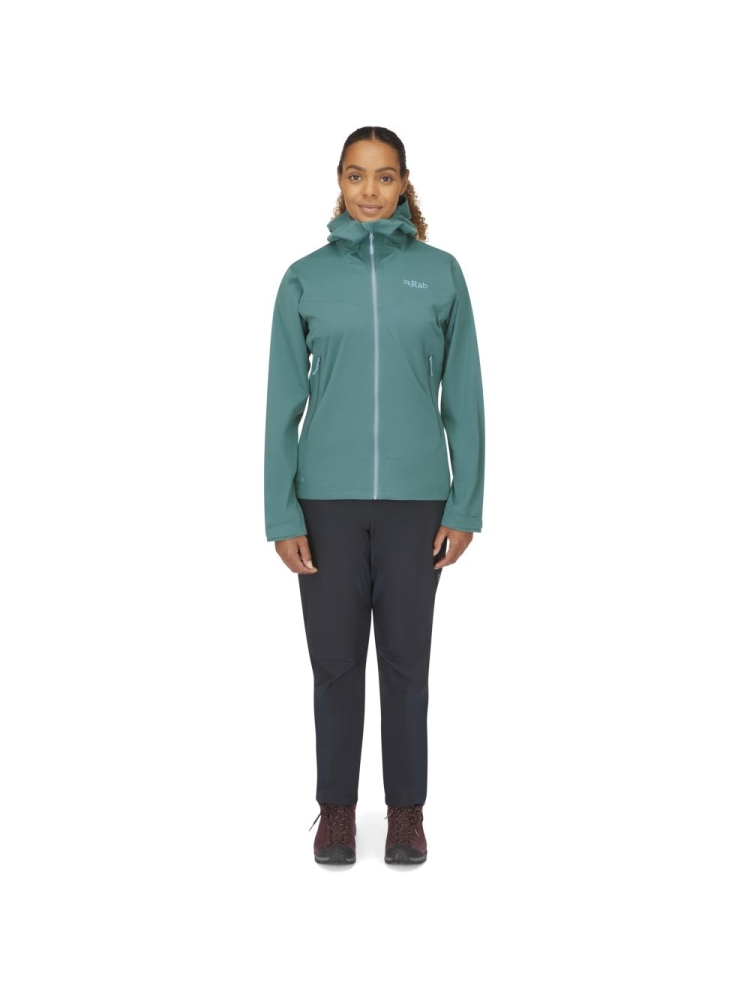 Rab Rab Kinetic 2.0 Jacket Women's QWG-75-EUC jassen Rab Kinetic 2.0 Jacket Women's Eucalyptus QWG-75-EUC jassen online bestellen bij Kathmandu Outdoor & Travel