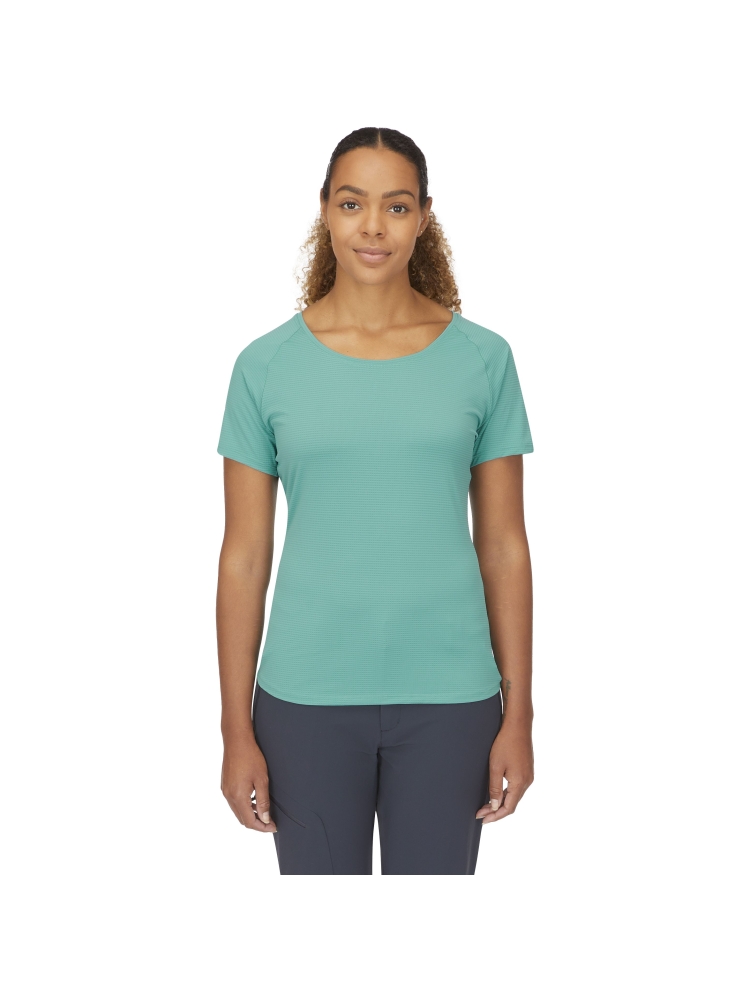 Rab Aleya Tee Women's Glacier Blue QBL-48-GLB shirts en tops online bestellen bij Kathmandu Outdoor & Travel
