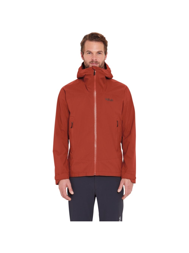 Rab Downpour Light Jacket Tuscan Red QWG-90-TRD jassen online bestellen bij Kathmandu Outdoor & Travel