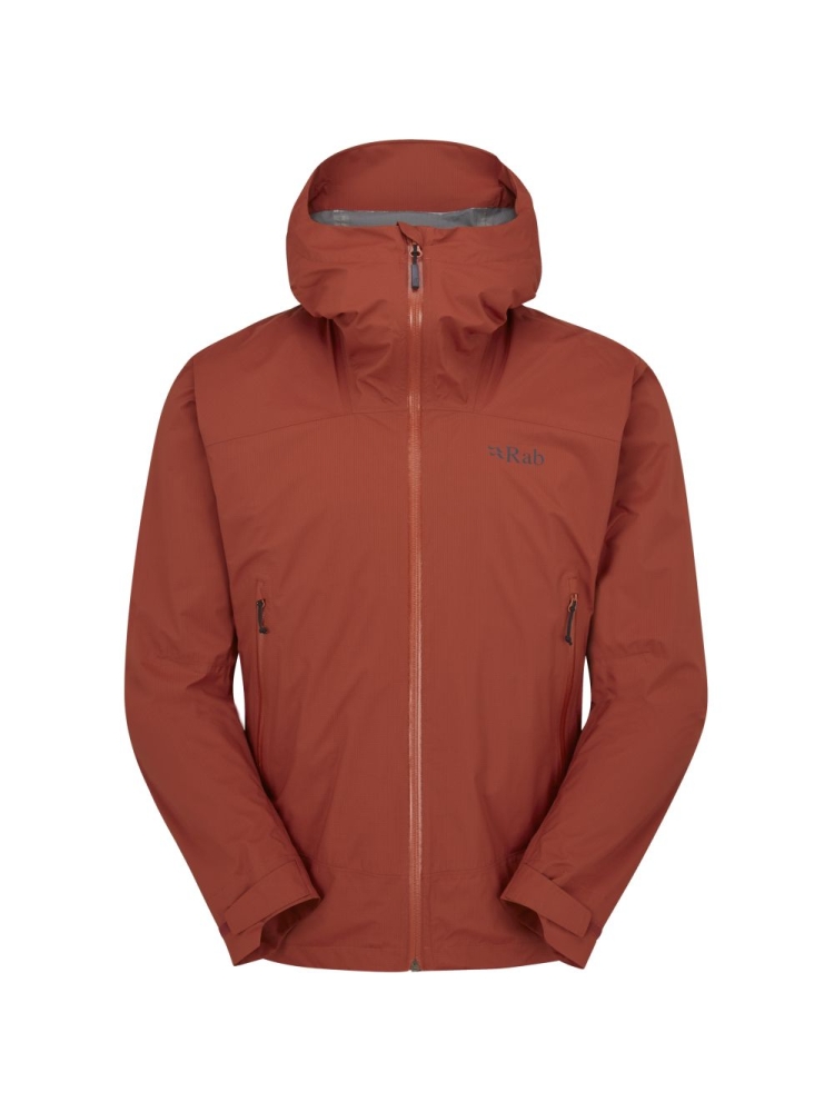 Rab Downpour Light Jacket Tuscan Red QWG-90-TRD jassen online bestellen bij Kathmandu Outdoor & Travel