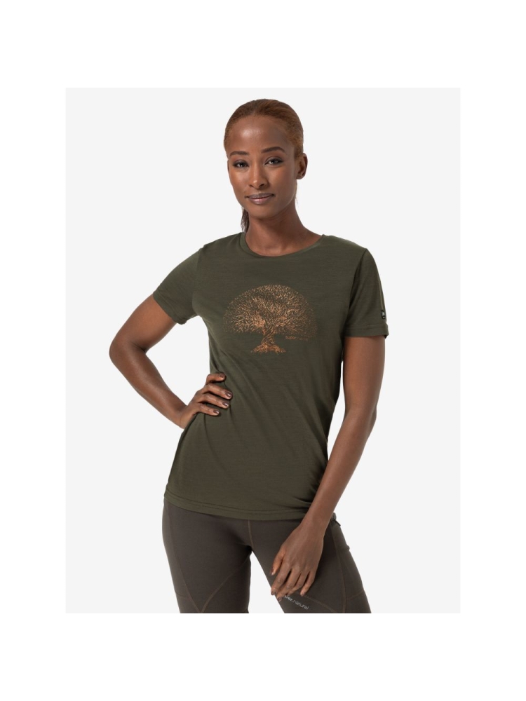 Super Natural Tree Of Knowledge Women's Black Ink/Copper SNWP03066-25B shirts en tops online bestellen bij Kathmandu Outdoor & Travel