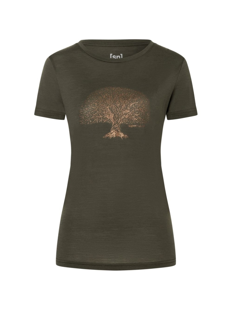 Super Natural Tree Of Knowledge Women's Black Ink/Copper SNWP03066-25B shirts en tops online bestellen bij Kathmandu Outdoor & Travel