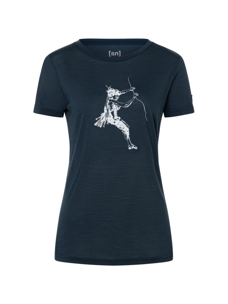 Super Natural Fingers Matter Tee Women's Blueberry/Fresh White SNWP03133-W21 shirts en tops online bestellen bij Kathmandu Outdoor & Travel