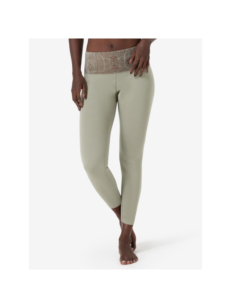 Super Natural Arabesque Tights Women's Dried Sage/Copper SNW023350-75A broeken online bestellen bij Kathmandu Outdoor & Travel