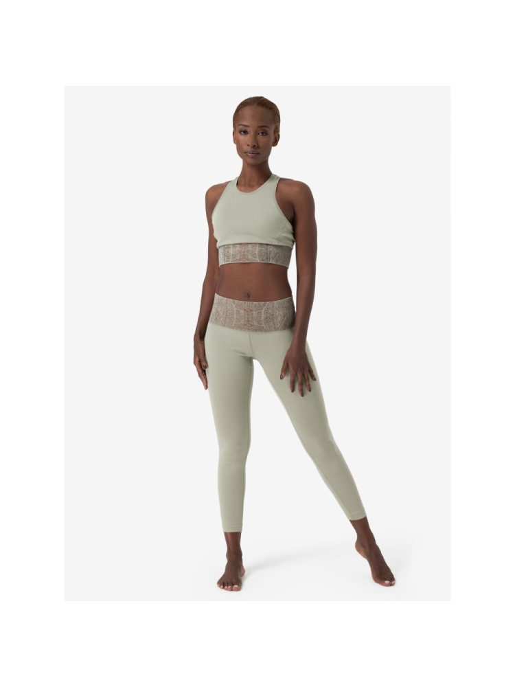 Super Natural Arabesque Tights Women's Dried Sage/Copper SNW023350-75A broeken online bestellen bij Kathmandu Outdoor & Travel