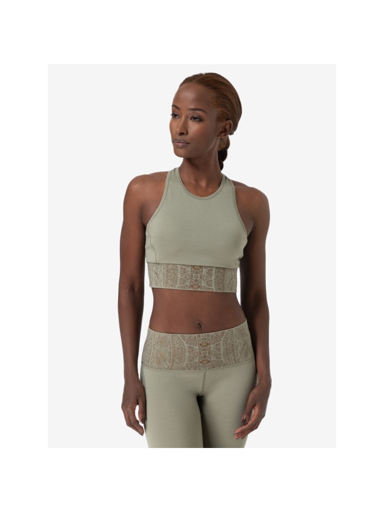 Super Natural Arabesque LF Top Women's Dried Sage/Copper SNW023370-75A shirts en tops online bestellen bij Kathmandu Outdoor & Travel