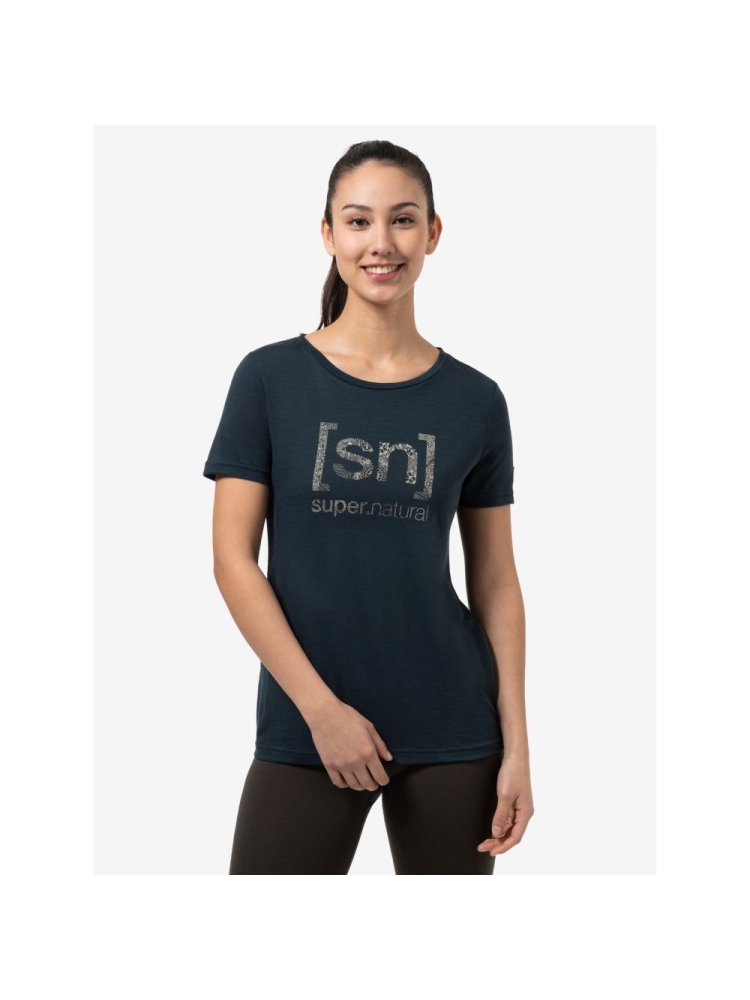 Super Natural Arabesque Tee Women's Blueberry/Semolina SNWP03154-37A shirts en tops online bestellen bij Kathmandu Outdoor & Travel