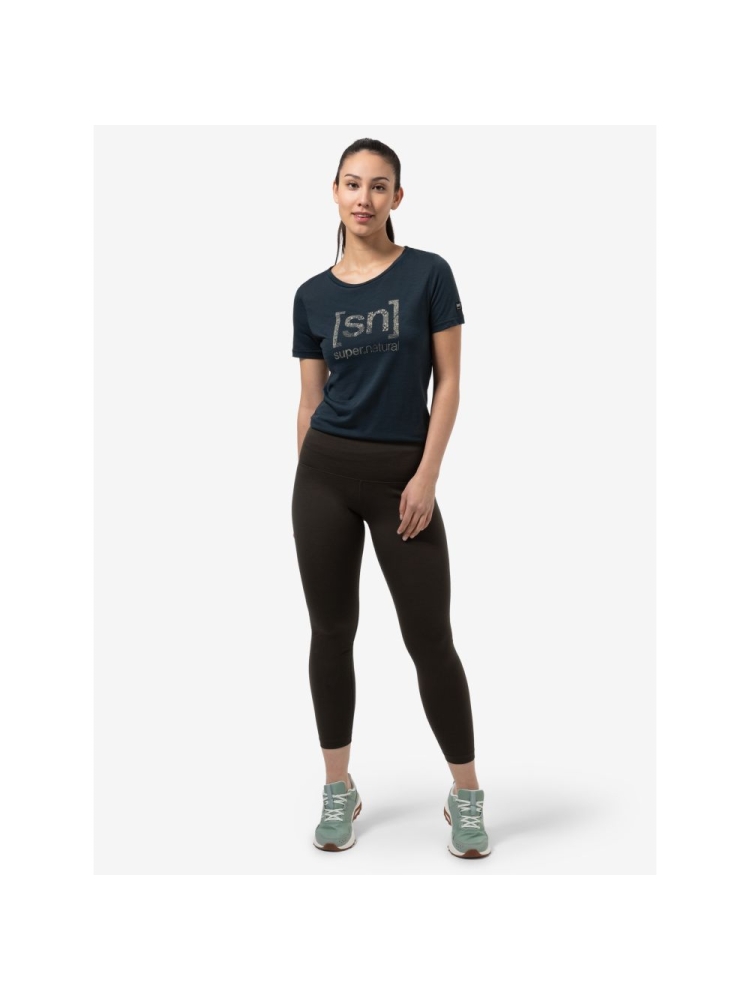 Super Natural Arabesque Tee Women's Blueberry/Semolina SNWP03154-37A shirts en tops online bestellen bij Kathmandu Outdoor & Travel