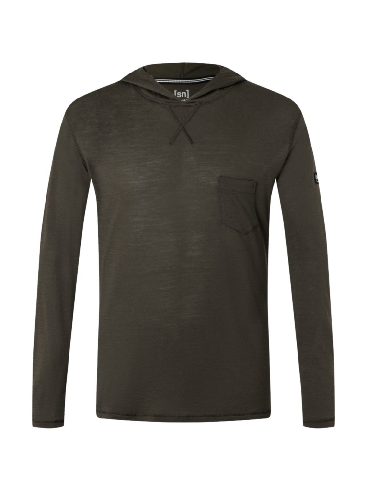 Super Natural Light Hoodie Black Ink SNM016580-X16 fleeces en truien online bestellen bij Kathmandu Outdoor & Travel