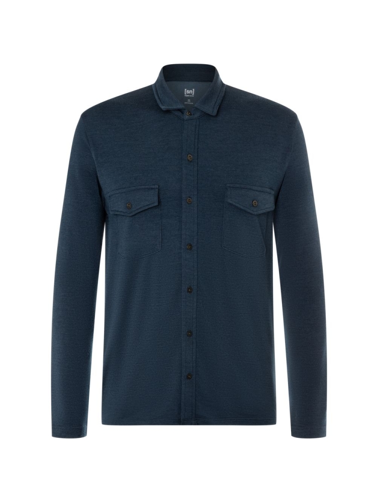 Super Natural Adventure Shirt Blueberry SNM017800-W01 shirts en tops online bestellen bij Kathmandu Outdoor & Travel