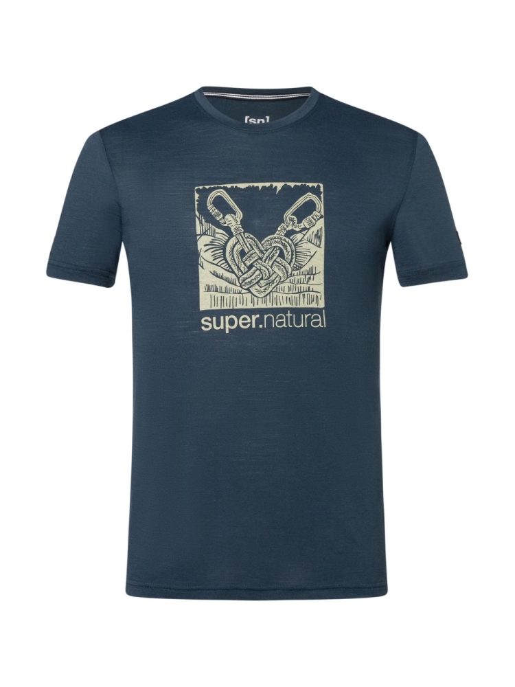 Super Natural Tied By Heart Tee Blueberry/Aloe SNMP01138-87A shirts en tops online bestellen bij Kathmandu Outdoor & Travel