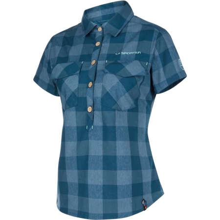 La Sportiva  Nomad SS Shirt Women's Storm Blue/Iceberg