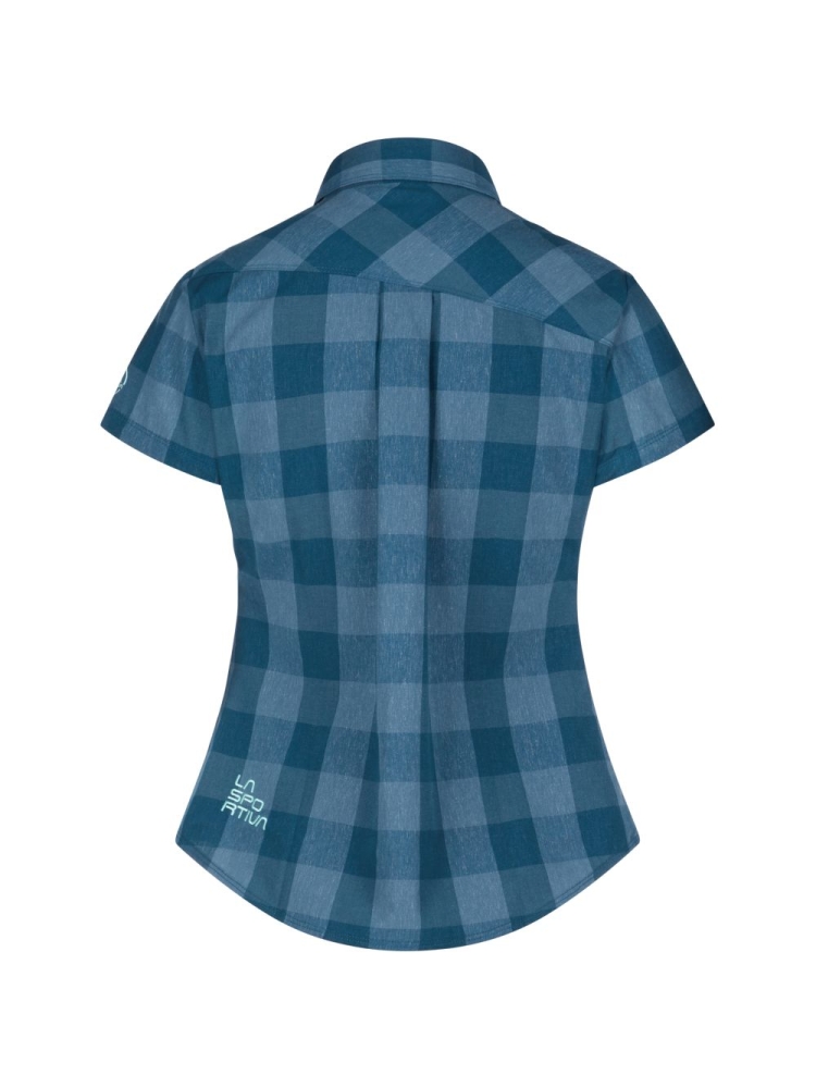 La Sportiva Nomad SS Shirt Women's Storm Blue/Iceberg G04-639636 shirts en tops online bestellen bij Kathmandu Outdoor & Travel