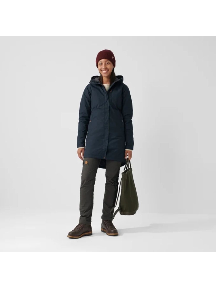 Fjällräven Kiruna Padded Parka Women's Dark Navy F89644555-555 jassen online bestellen bij Kathmandu Outdoor & Travel