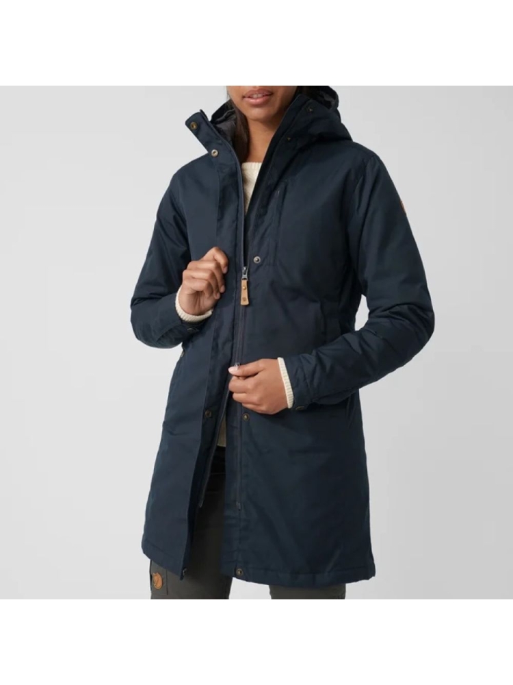 Fjällräven Kiruna Padded Parka Women's Dark Navy F89644555-555 jassen online bestellen bij Kathmandu Outdoor & Travel