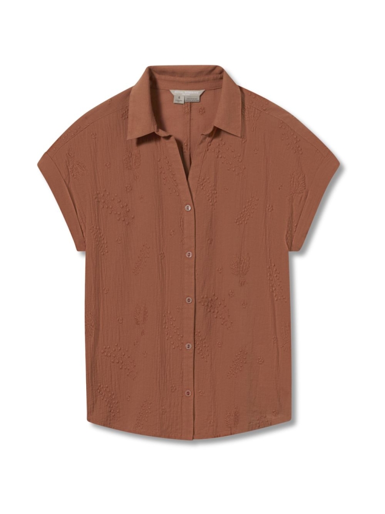 Royal Robbins Oasis Short Sleeve Women's Baked Clay Y621018-916 shirts en tops online bestellen bij Kathmandu Outdoor & Travel