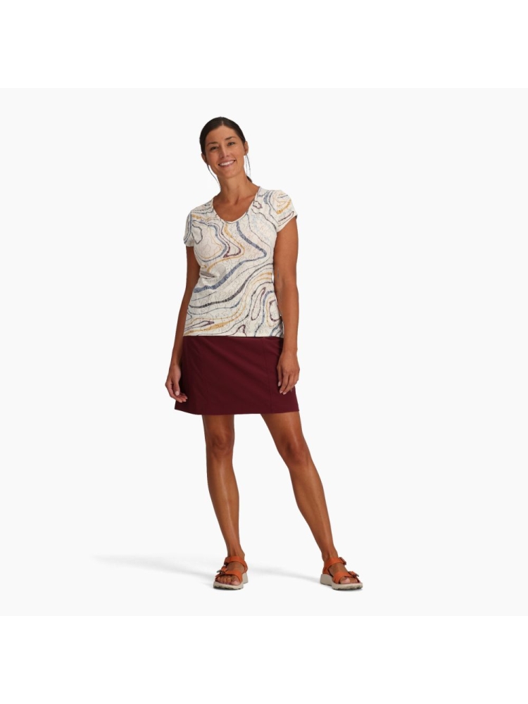 Royal Robbins Featherweight Tee Women's Ivory Tidal Pt Y611013-113 shirts en tops online bestellen bij Kathmandu Outdoor & Travel
