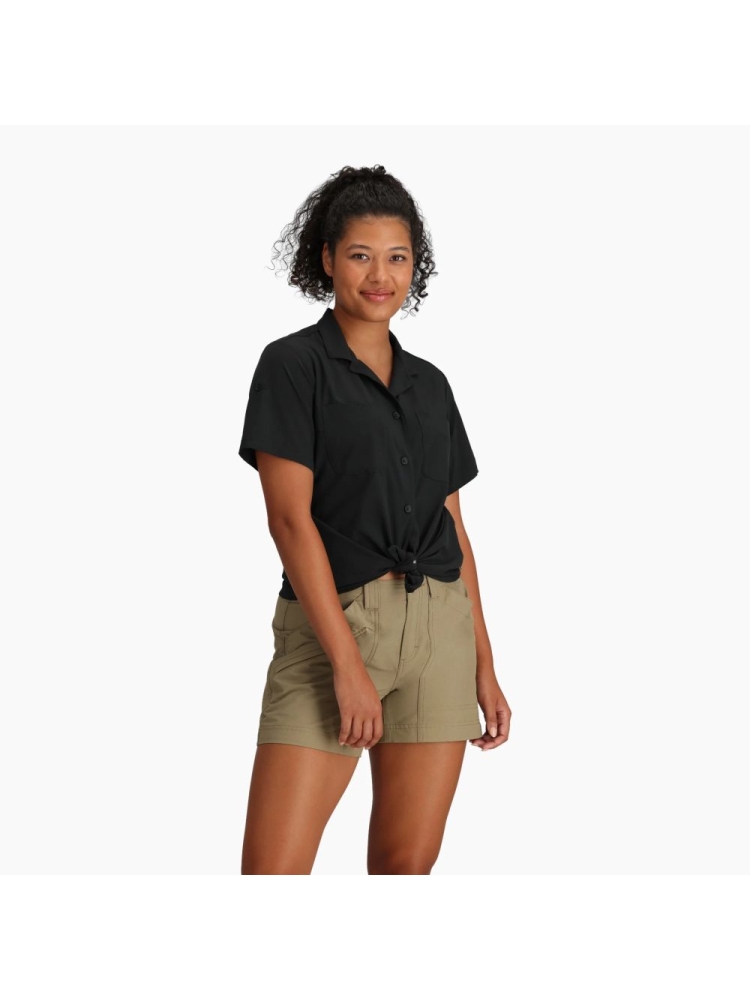 Royal Robbins Spotless Evolution Meadow Short Sleeve Women's Jet Black Y321009-37 shirts en tops online bestellen bij Kathmandu Outdoor & Travel