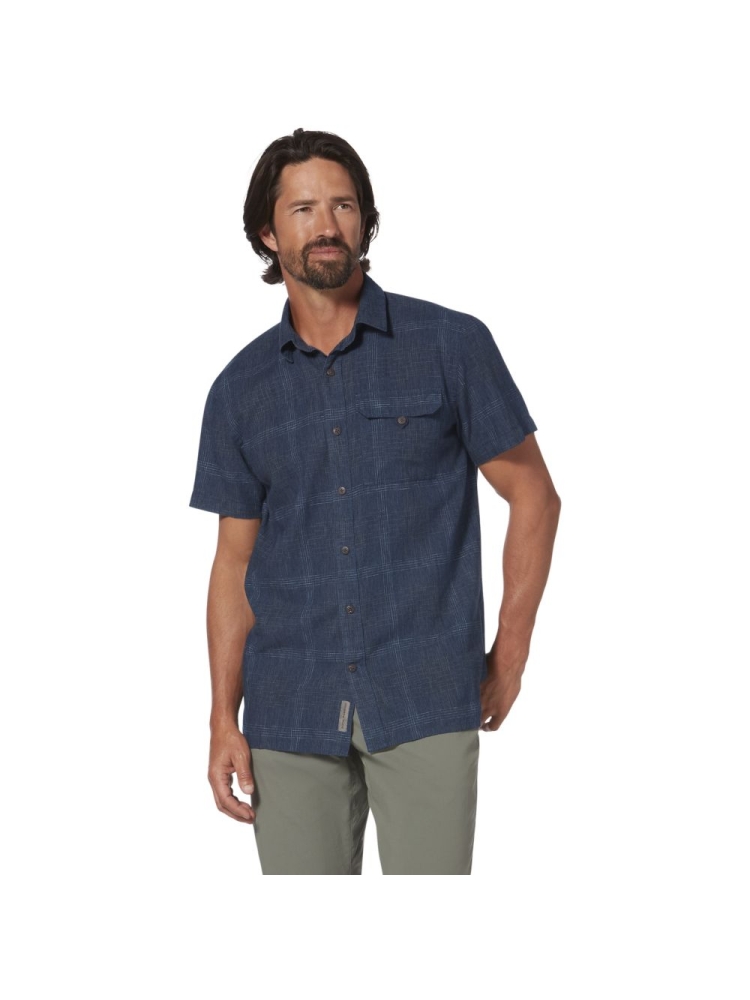 Royal Robbins Hempline Spaced S/S  Collins Blue Y721021-751 shirts en tops online bestellen bij Kathmandu Outdoor & Travel