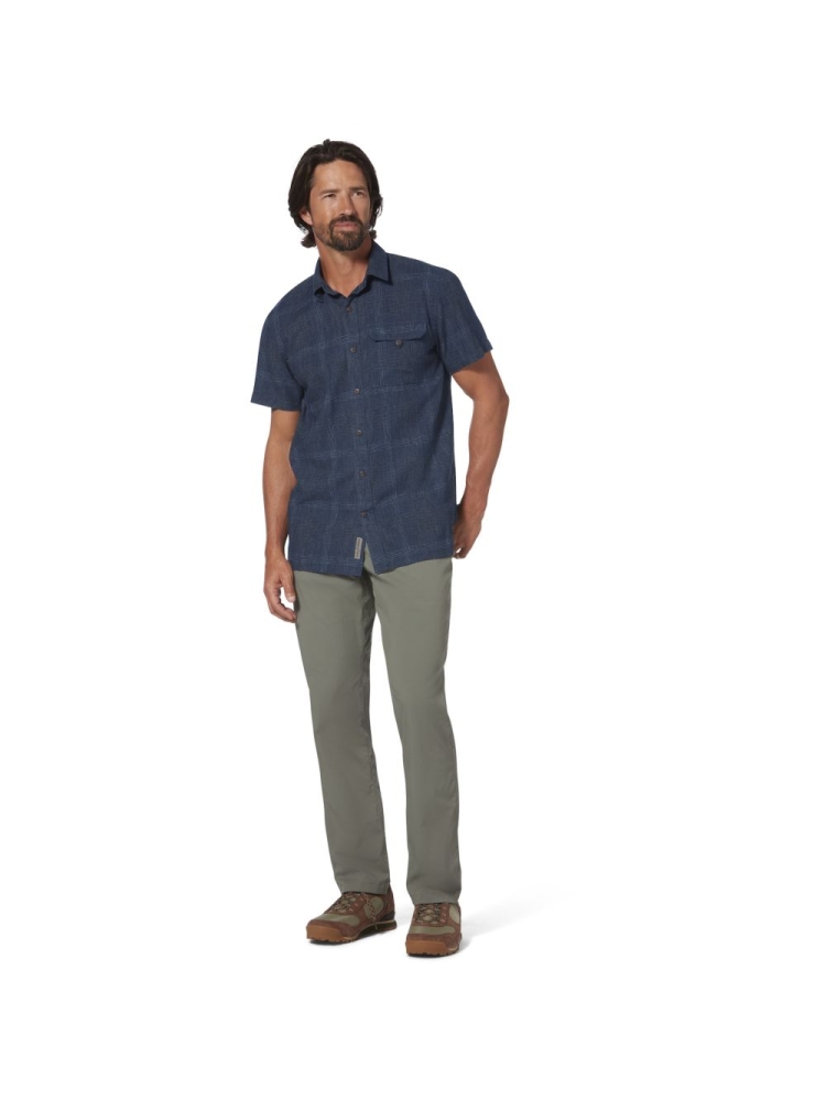 Royal Robbins Hempline Spaced S/S  Collins Blue Y721021-751 shirts en tops online bestellen bij Kathmandu Outdoor & Travel