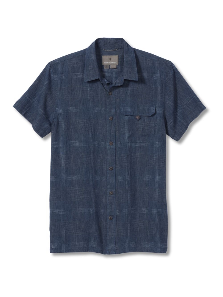 Royal Robbins Hempline Spaced S/S  Collins Blue Y721021-751 shirts en tops online bestellen bij Kathmandu Outdoor & Travel