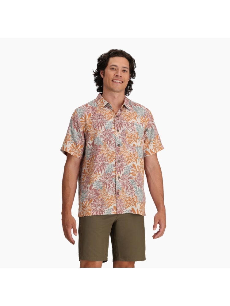 Royal Robbins Comino Leaf Short Sleeve  Baked Clay Bonsall Y721013-940 shirts en tops online bestellen bij Kathmandu Outdoor & Travel