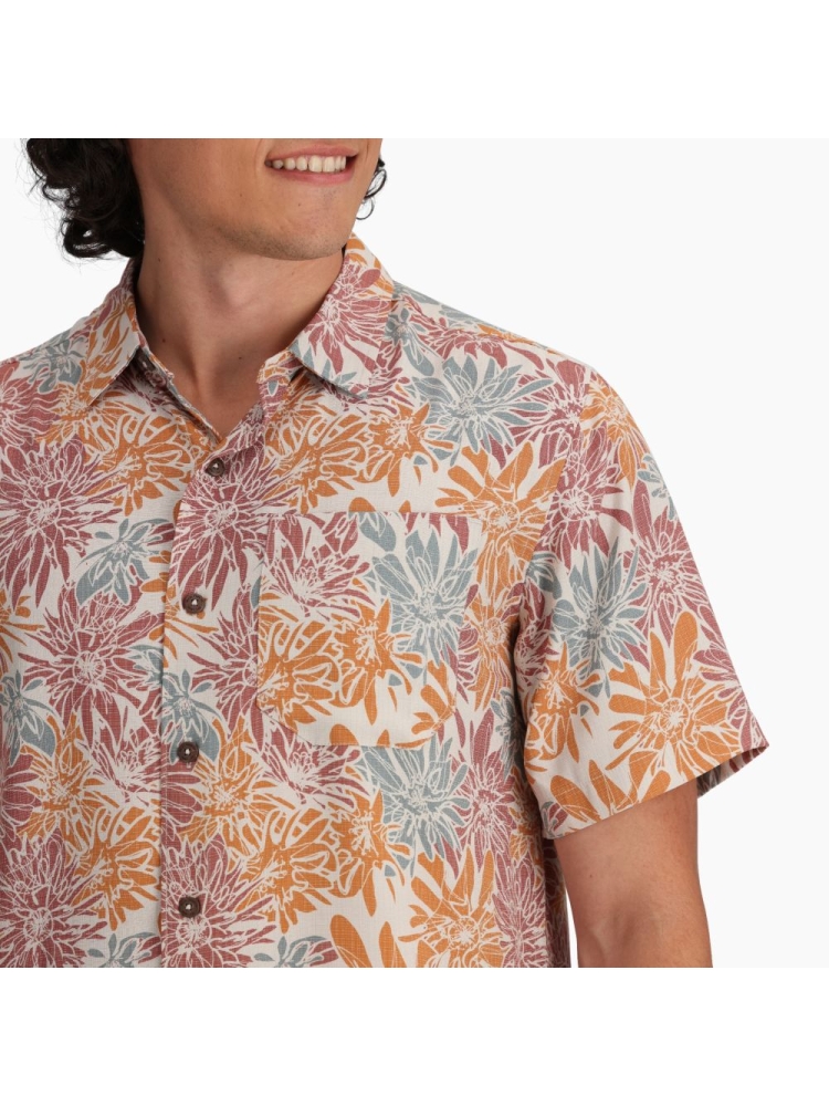 Royal Robbins Comino Leaf Short Sleeve  Baked Clay Bonsall Y721013-940 shirts en tops online bestellen bij Kathmandu Outdoor & Travel