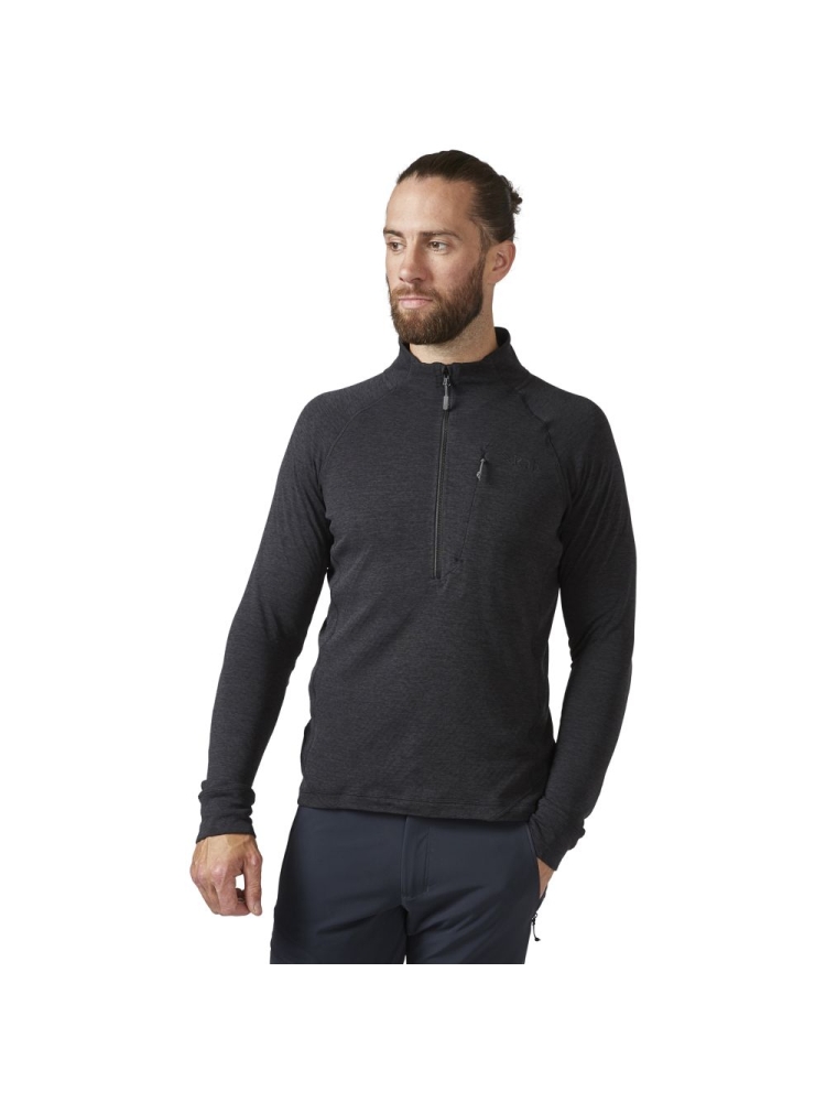 Rab Nexus Pull-On Black QFF-74-BLK fleeces en truien online bestellen bij Kathmandu Outdoor & Travel