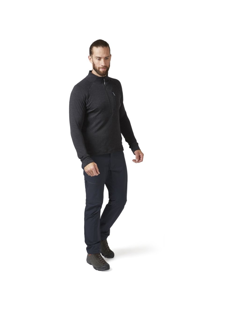 Rab Nexus Pull-On Black QFF-74-BLK fleeces en truien online bestellen bij Kathmandu Outdoor & Travel