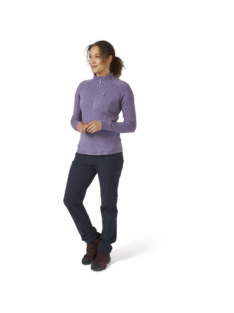 Rab Nexus Pull On Women's Purple Sage QFF-75-PSG fleeces en truien online bestellen bij Kathmandu Outdoor & Travel